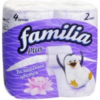 Туалетная бумага Familia Волшебный цветок 2сл 4рул