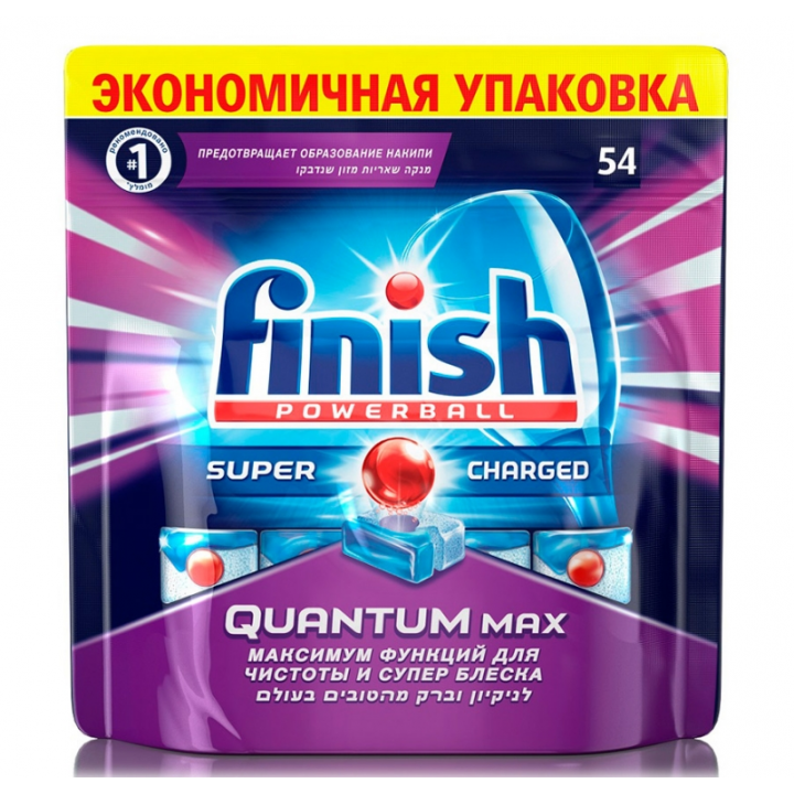 FINISH Quantum Max Средство для мытья посуды 54 таб 