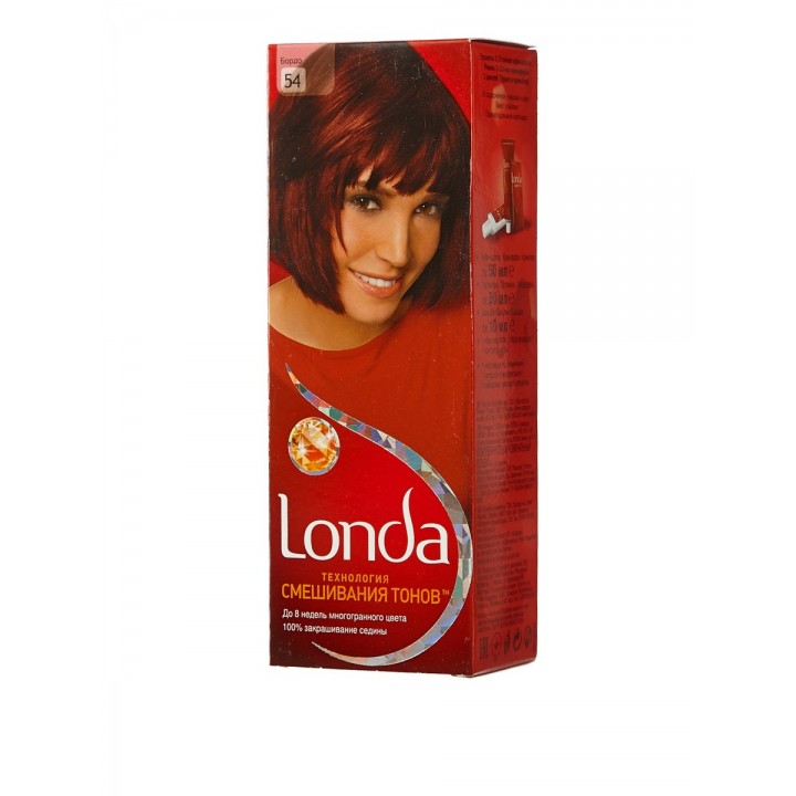 LONDA Крем-краска для волос стойкая 54 Бордо