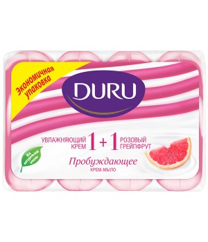 DURU 1+1 SOFT SENS мыло "Розовый грейпфрут" 80г***24
