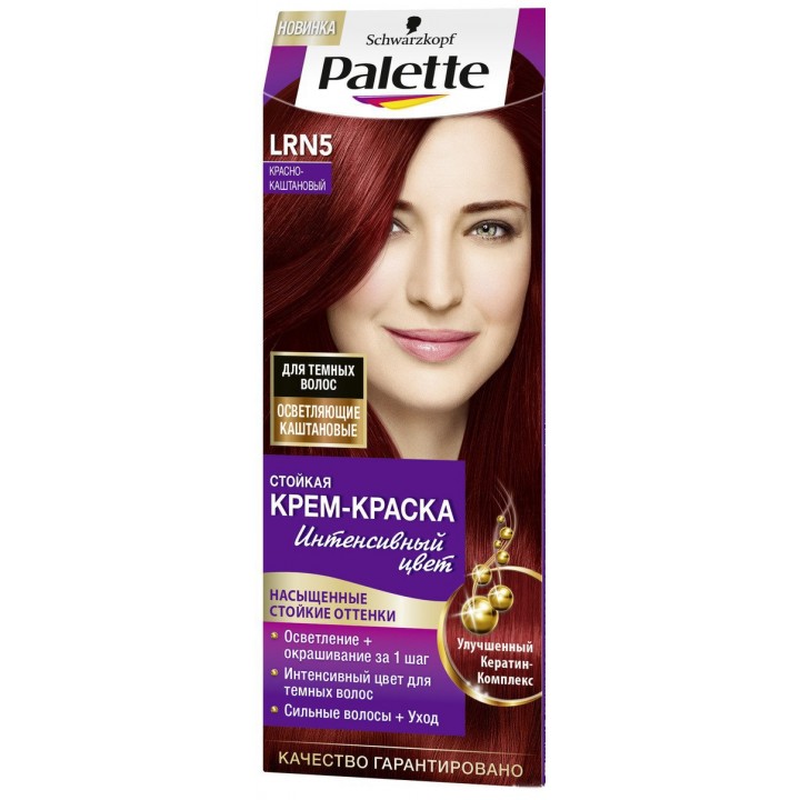 Palette Стойкая крем-краска LRN5 Красно-каштановый