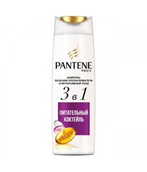 PANTENE3в1 Шампунь 400мл Питательный коктель***6