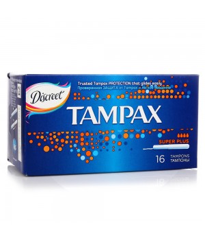 TAMPAX Тампоны с аппликатором Super Plus 16шт***6