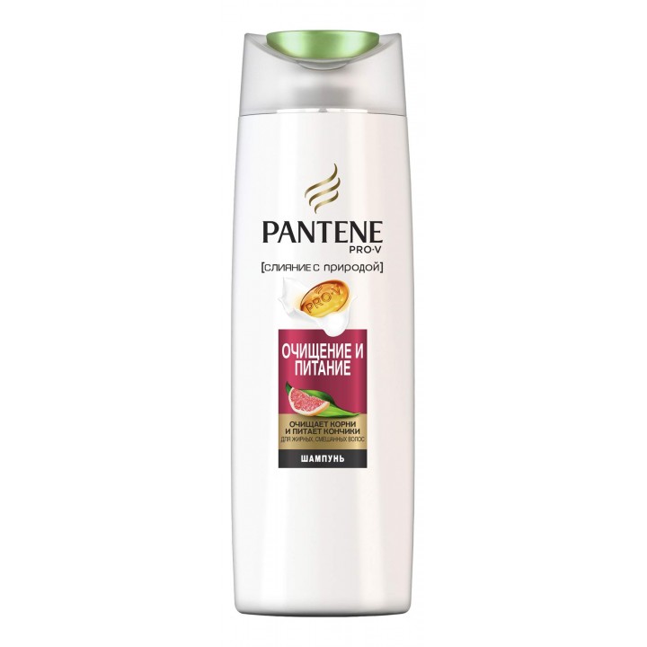 PANTENE Шампунь 400мл Слияние с природой Очищение и Питание 