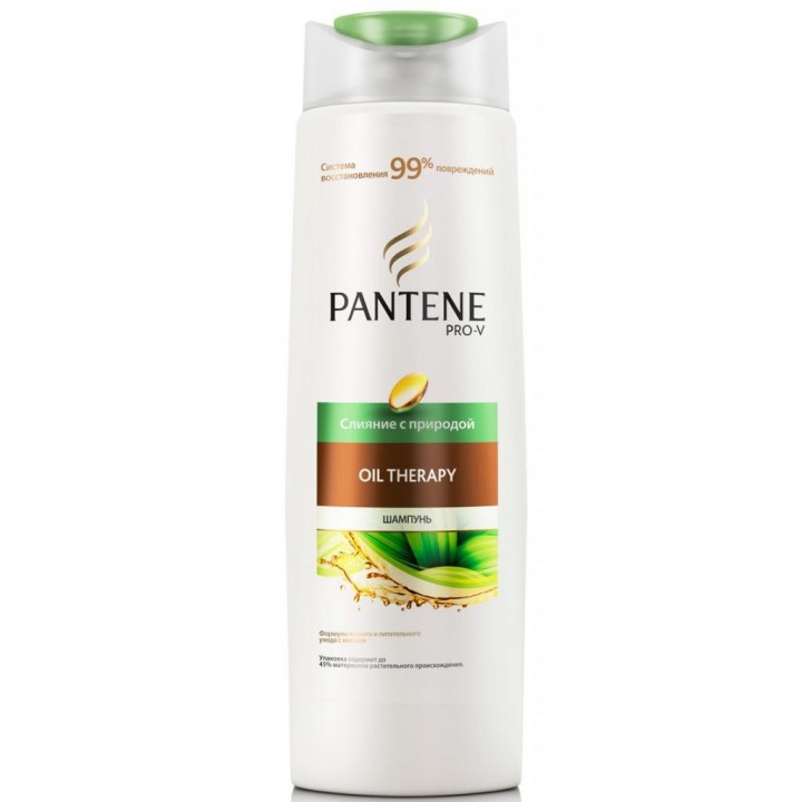 PANTENE Шампунь 400мл Слияние с природой Oil Therapy 