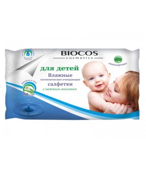 Влажные салфетки BioCos для детей уп.60*8
