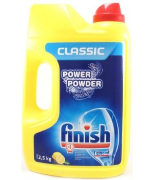  FINISH POWER POWDER Лимон Средство для мытья посуды в посудомоечных машинах порошкообразное 2,5 кг