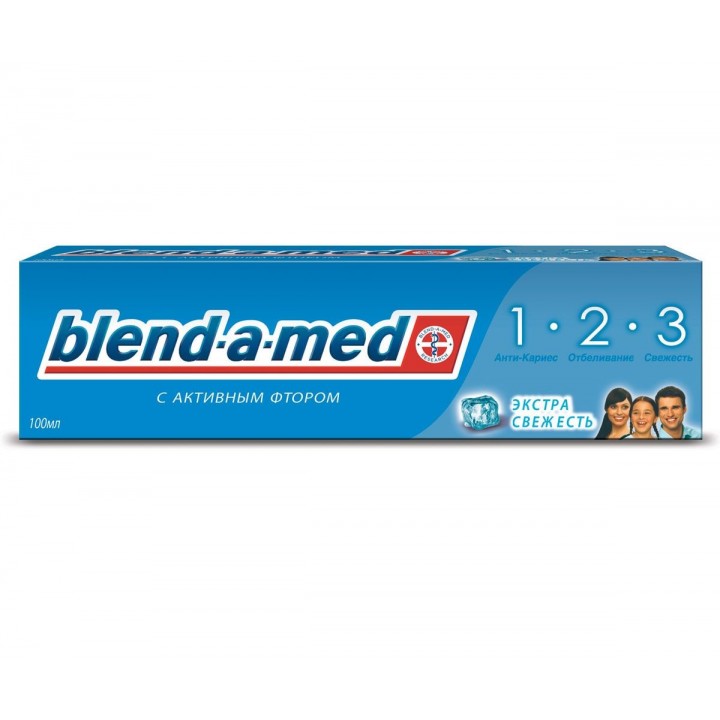 BLEND_A_MED Зубная паста 3_Эффект Экстра Свежесть 100мл