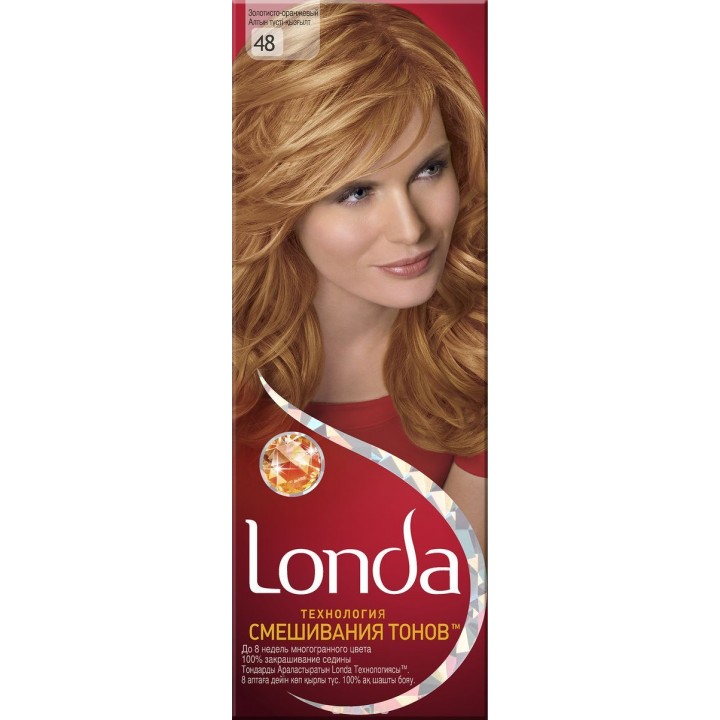 LONDA Крем-краска для волос стойкая 48 Золотисто-оранжевый