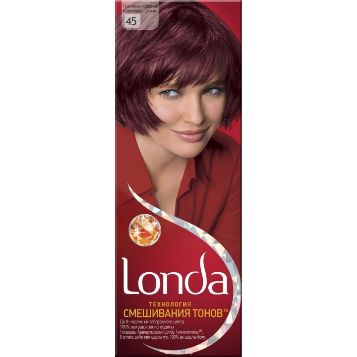 LONDA Крем-краска для волос стойкая 45 Гранато-красный