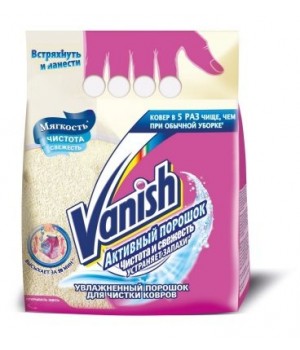 VANISH Oxi Action Увлажненный порошок д/чистки ковров Чистота и Свежесть 650гр*4