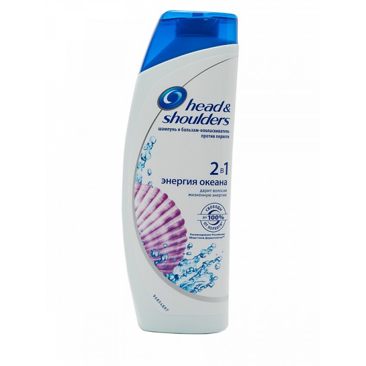 HEAD & SHOULDERS 400мл Шампунь 2в1 Энергия океана