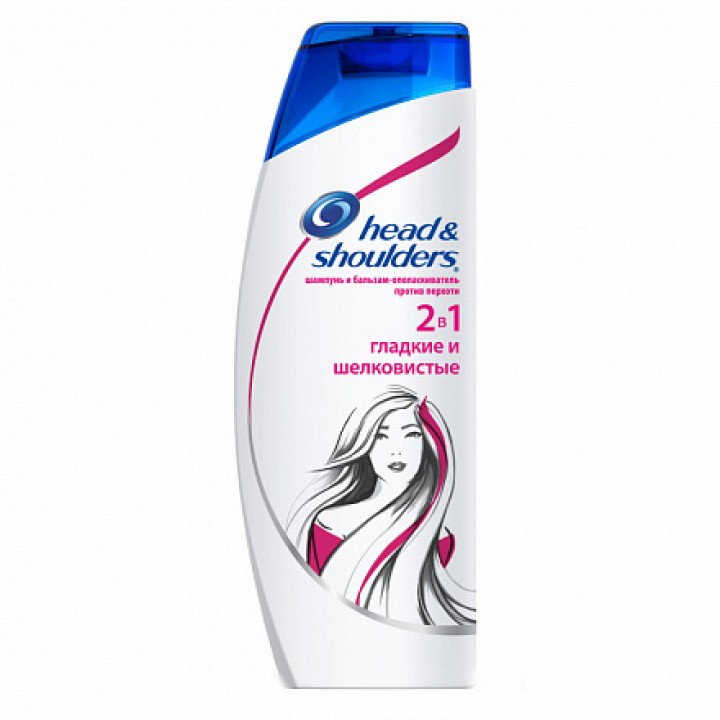 HEAD & SHOULDERS 400мл Шампунь 2в1 Гладкие и шелковистые 