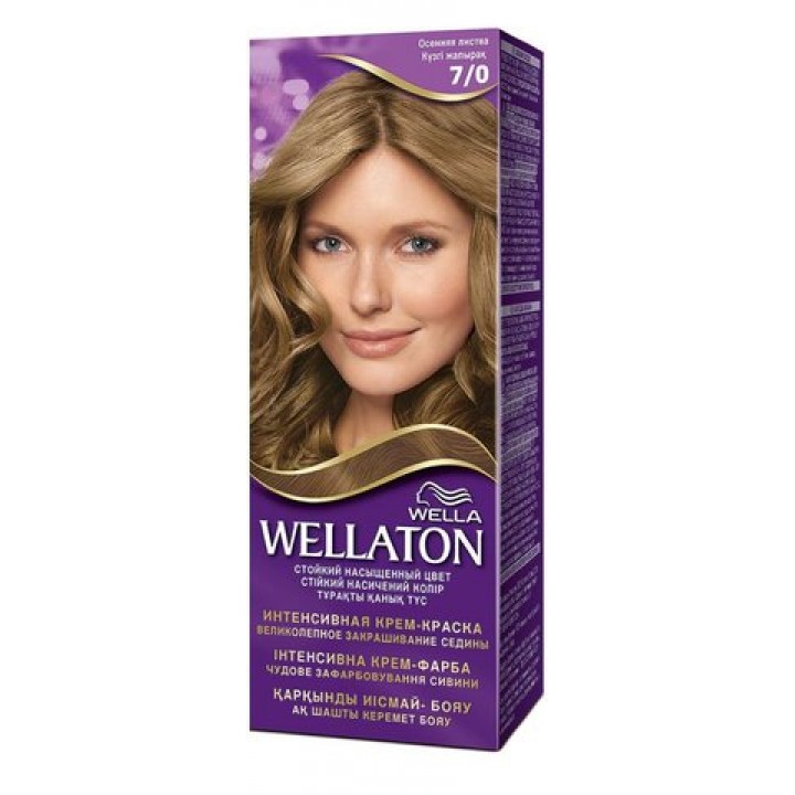WELLATON Крем-краска для волос стойкая 7/0 Осенняя листва