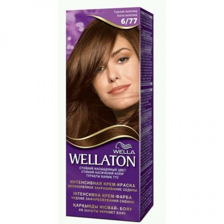 WELLATON Крем-краска для волос стойкая 6/77 Горький шоколад