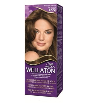 WELLATON Крем-краска для волос стойкая 6/73 Молочный шоколад