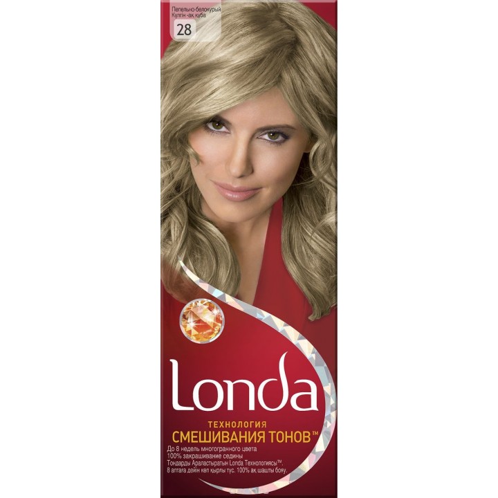 LONDA Крем-краска для волос стойкая 28 Пепельно-белокурый