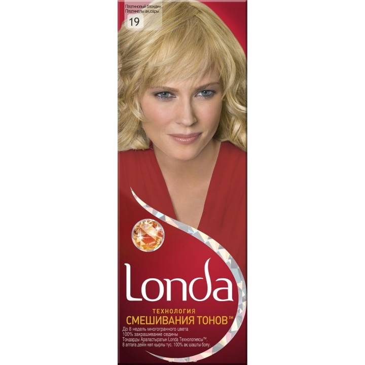 LONDA Крем-краска для волос стойкая 19 Платиновый блондин
