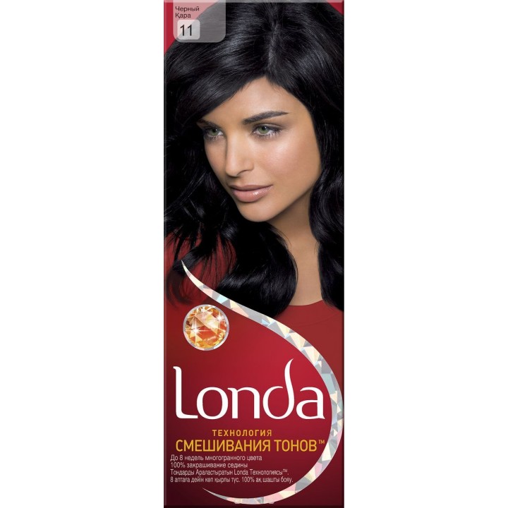 LONDA Крем-краска для волос стойкая 11 Черный