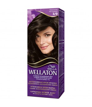 WELLATON Крем-краска для волос интенсивная 3/0 Темный шатен