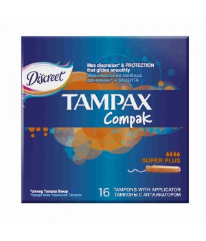 TAMPAX Compak Тампоны Super Plus (4 кап)16шт***6