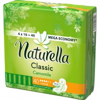 NATURELLA Classic Женские гигиенические прокладки с крылышками Camomile Normal Quatro 40шт *6