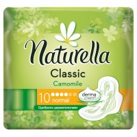 NATURELLA Classic прокладки с крылышками Normal 10шт (4кап) ***24