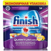 FINISH Quantum Max Лимон Ср-во д/мытья посуды д/посудом.маш.(табл)-54