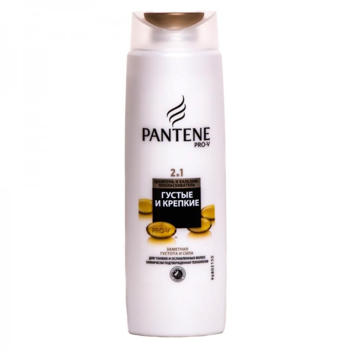 PANTENE Шампунь 250мл 2в1 Густые и крепкие 