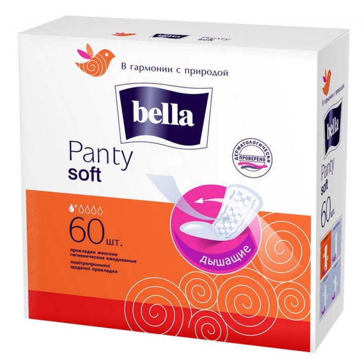 BELLA Прокладки ежедневные PANTY SOFT 60 шт