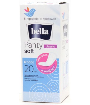 BELLA Прокладки ежедневные PANTY SOFT Classik голуб 20шт.*****30