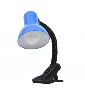 Fibonacci Настольный светильник Е27 с прищепкой голубой