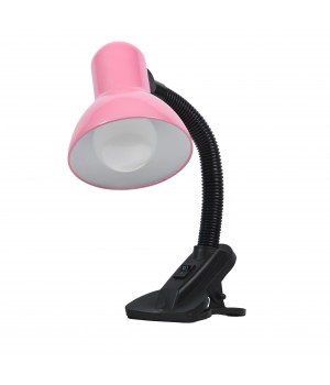 Fibonacci Настольный светильник Е27 с прищепкой розовый 