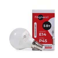 Fibonacci Светодиодная (LED) лампа LED P45-05W/4000/E14 (дневной свет)