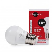 Fibonacci Светодиодная (LED) Лампа G45-05W/4000/E27 (дневной свет)