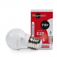Fibonacci Светодиодная (LED) Лампа G45-07W/4000/E27 (дневной свет)
