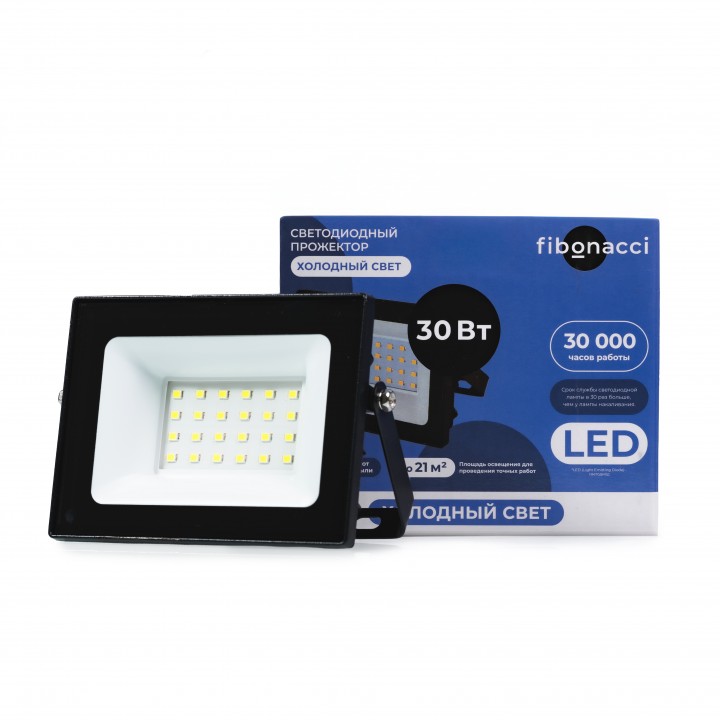 Fibonacci Светодиодный (LED) прожектор 30W/6500K/IP65