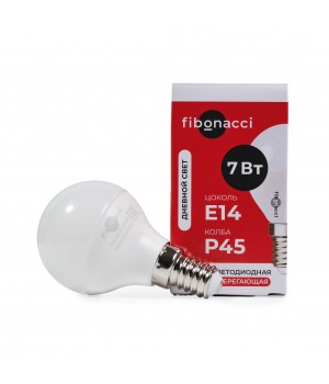 Fibonacci Светодиодная (LED) лампа LED P45-07W/4000/E14 (дневной свет)